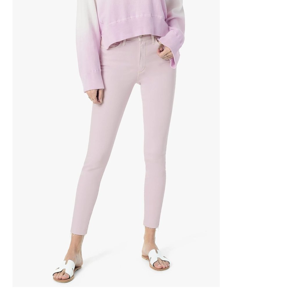 Joe's The Icon Mid Rise Skinny Crop Lavender Jeans